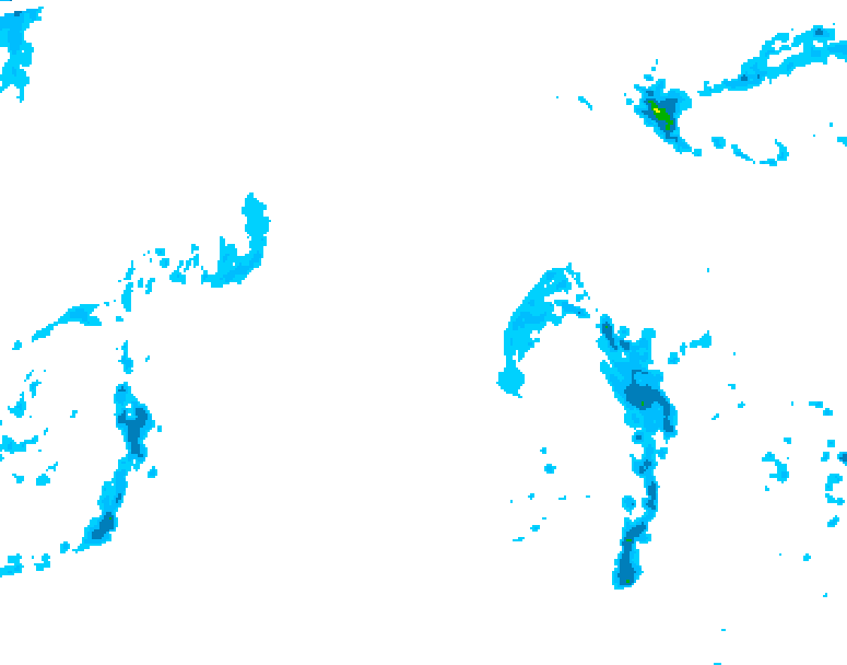 GDPS precipitation 138 hour forecast chart for Canada based on 2026/04/14 0000Z data