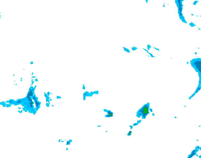 GDPS precipitation 006 hour forecast chart for Canada based on 2026/04/14 1200Z data