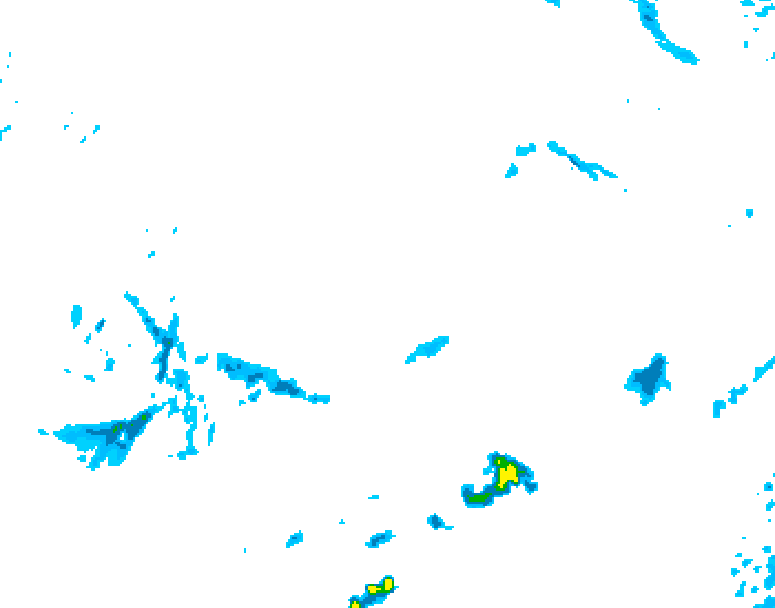 GDPS precipitation 018 hour forecast chart for Canada based on 2026/04/14 1200Z data