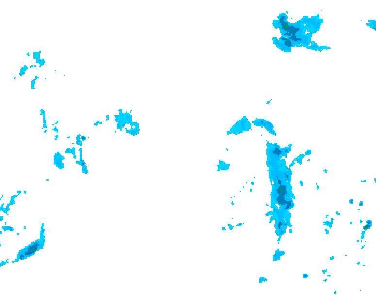 GDPS precipitation 126 hour forecast chart for Canada based on 2026/04/14 1200Z data