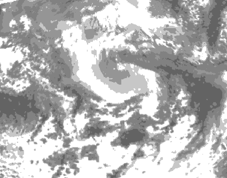 GDPS total cloud 006 hour forecast chart for Canada based on 2026/04/14 0000Z data