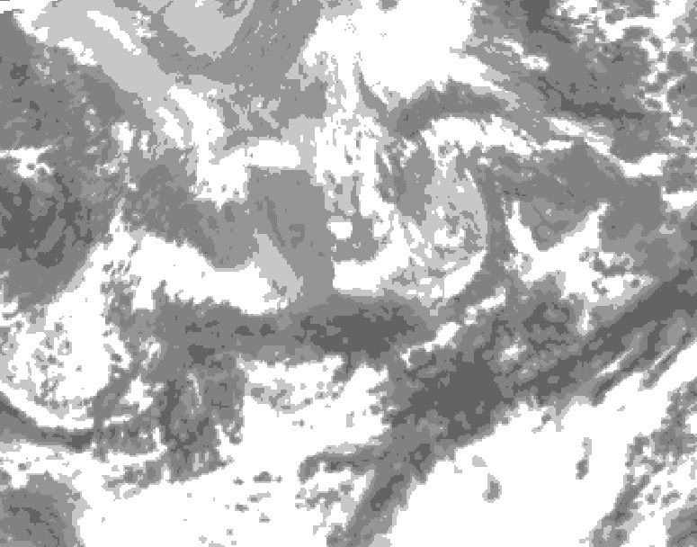 GDPS total cloud 048 hour forecast chart for Canada based on 2026/04/14 0000Z data