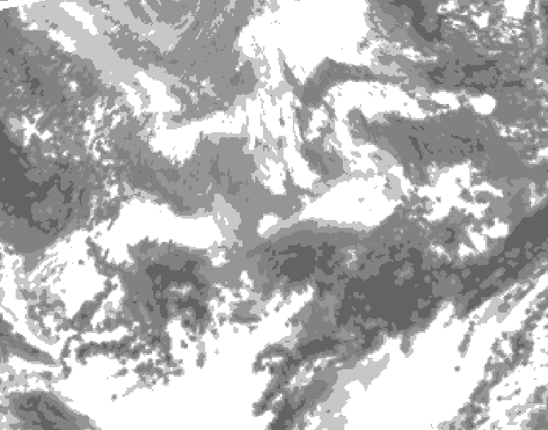GDPS total cloud 054 hour forecast chart for Canada based on 2026/04/14 0000Z data