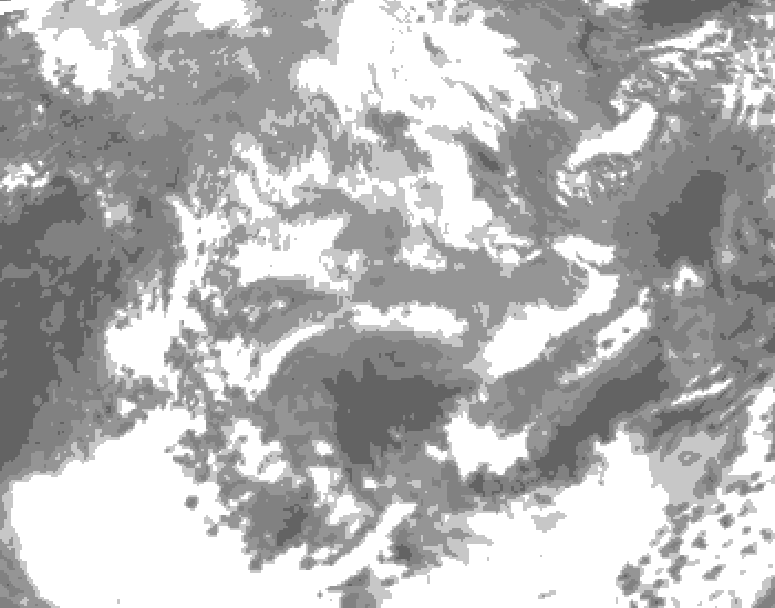 GDPS total cloud 090 hour forecast chart for Canada based on 2026/04/14 0000Z data