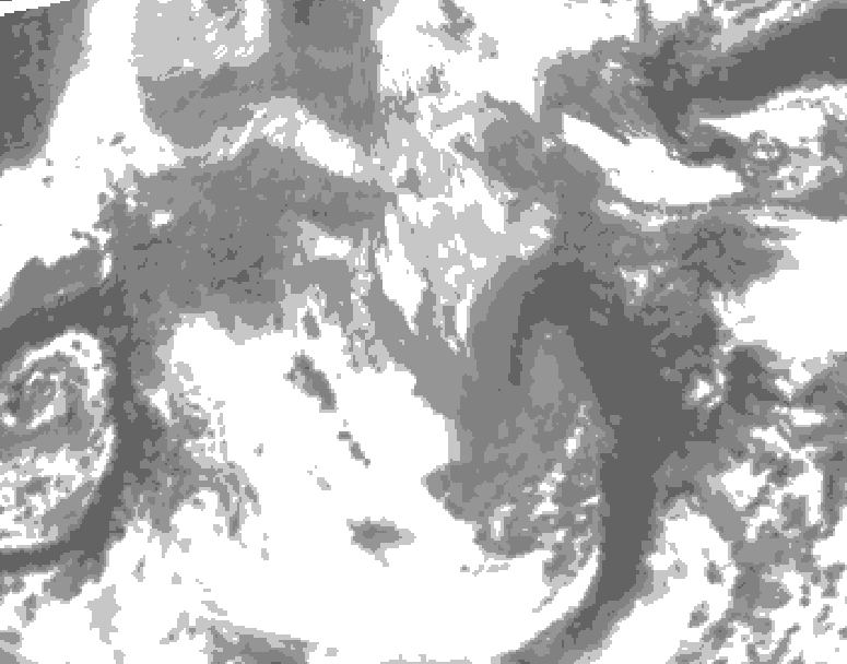 GDPS total cloud 138 hour forecast chart for Canada based on 2026/04/14 0000Z data
