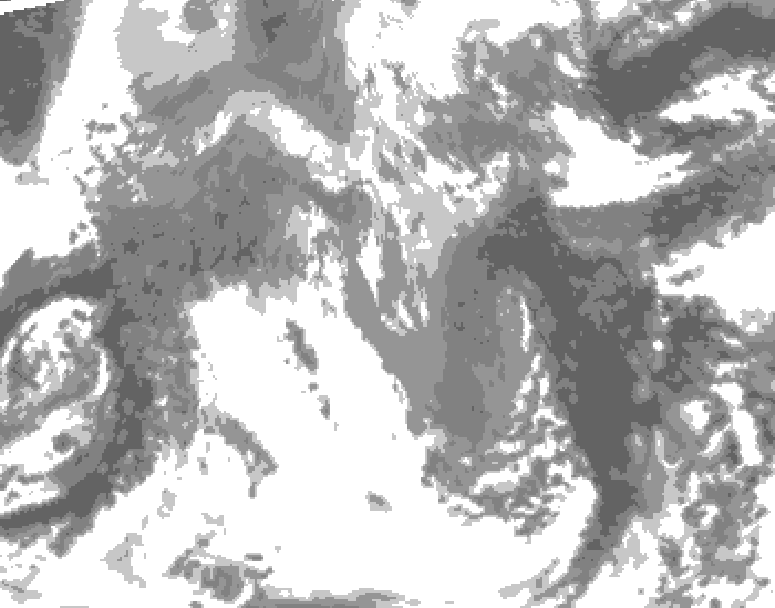 GDPS total cloud 144 hour forecast chart for Canada based on 2026/04/14 0000Z data