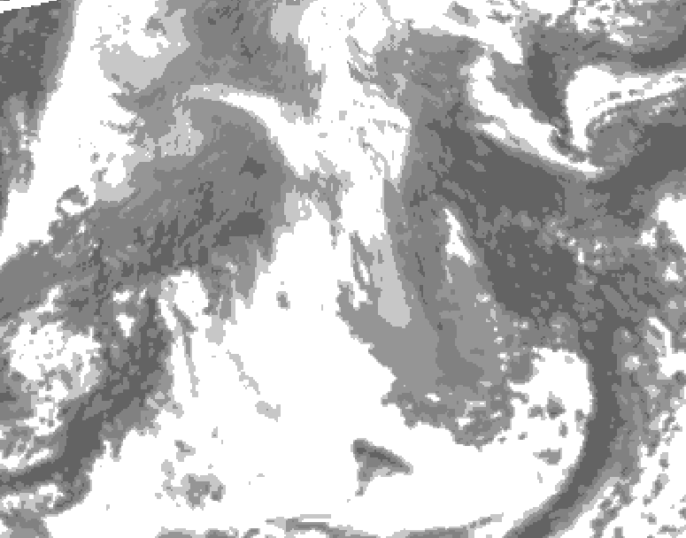 GDPS total cloud 156 hour forecast chart for Canada based on 2026/04/14 0000Z data