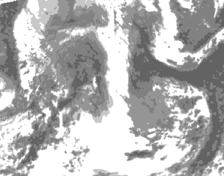 GDPS total cloud 174 hour forecast chart for Canada based on 2026/04/14 0000Z data