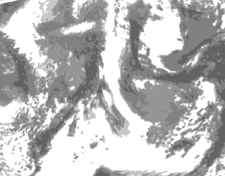 GDPS total cloud 186 hour forecast chart for Canada based on 2026/04/14 0000Z data