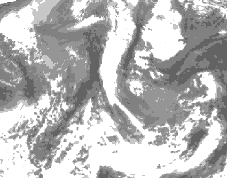 GDPS total cloud 192 hour forecast chart for Canada based on 2026/04/14 0000Z data