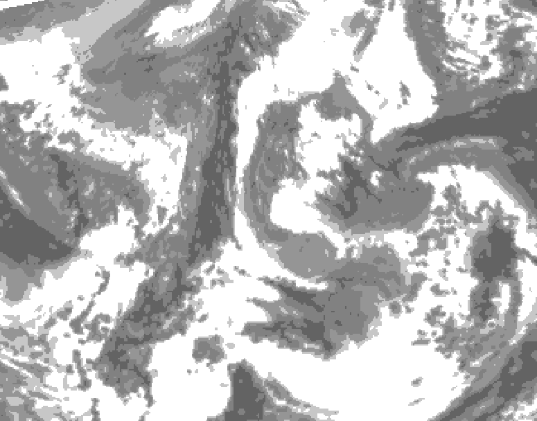 GDPS total cloud 204 hour forecast chart for Canada based on 2026/04/14 0000Z data
