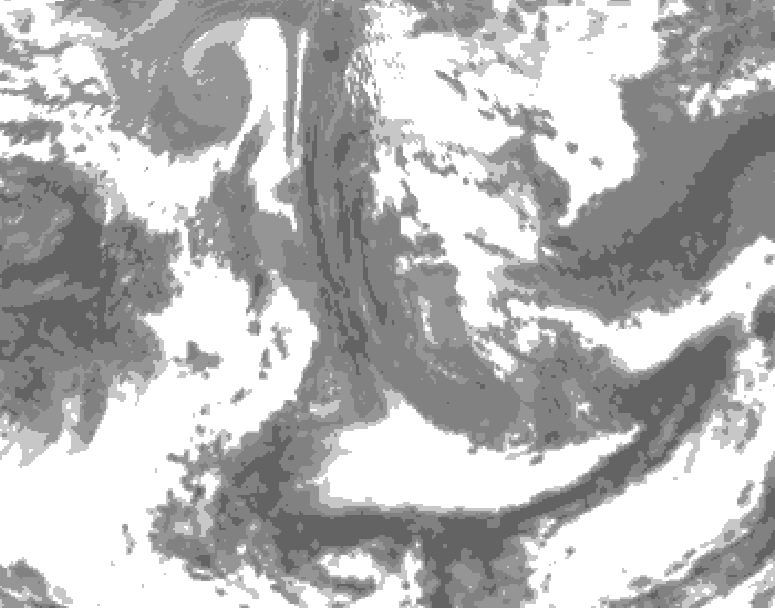 GDPS total cloud 240 hour forecast chart for Canada based on 2026/04/14 0000Z data