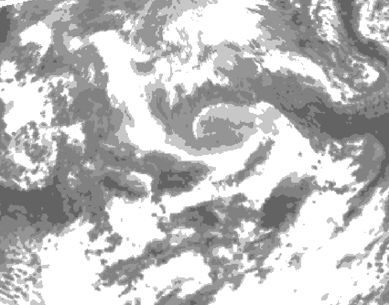 GDPS total cloud 006 hour forecast chart for Canada based on 2026/04/14 1200Z data