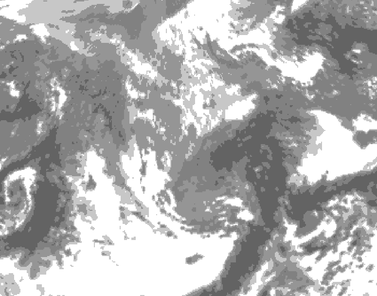 GDPS total cloud 114 hour forecast chart for Canada based on 2026/04/14 1200Z data