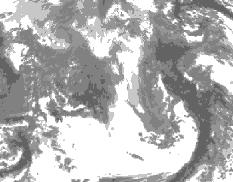 GDPS total cloud 144 hour forecast chart for Canada based on 2026/04/14 1200Z data