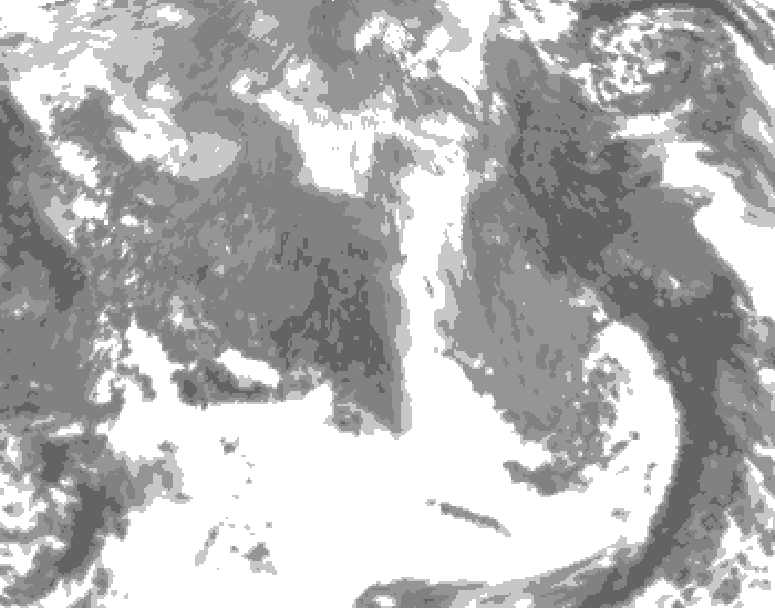 GDPS total cloud 150 hour forecast chart for Canada based on 2026/04/14 1200Z data