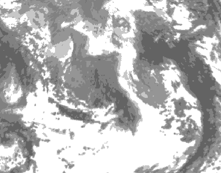 GDPS total cloud 162 hour forecast chart for Canada based on 2026/04/14 1200Z data