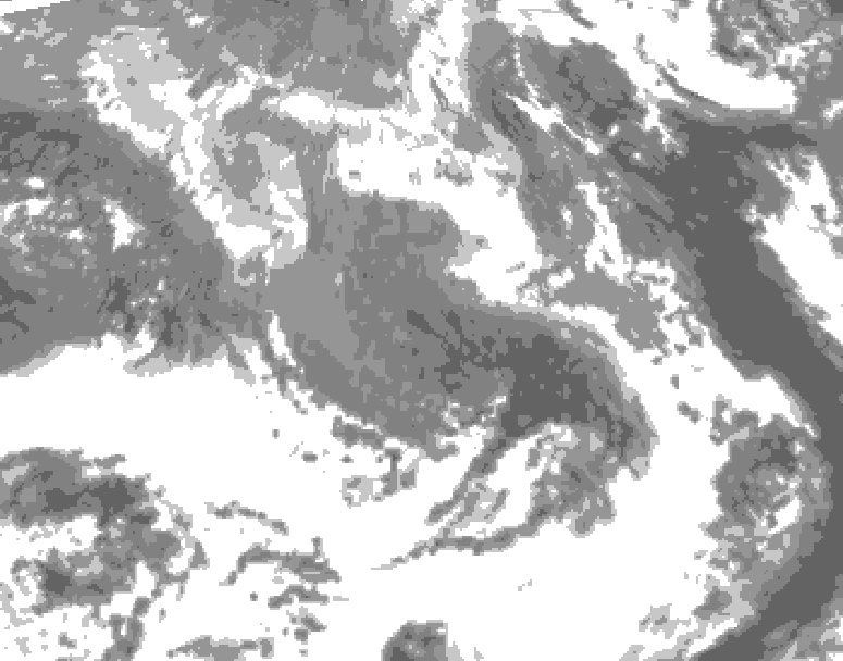 GDPS total cloud 180 hour forecast chart for Canada based on 2026/04/14 1200Z data