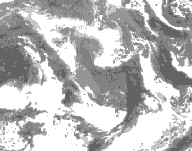 GDPS total cloud 198 hour forecast chart for Canada based on 2026/04/14 1200Z data