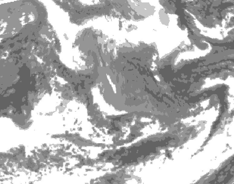 GDPS total cloud 228 hour forecast chart for Canada based on 2026/04/14 1200Z data