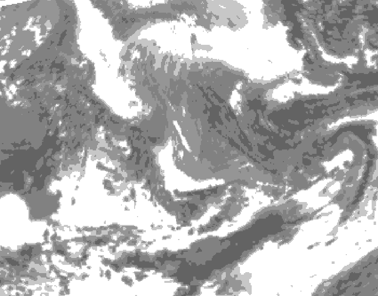 GDPS total cloud 234 hour forecast chart for Canada based on 2026/04/14 1200Z data