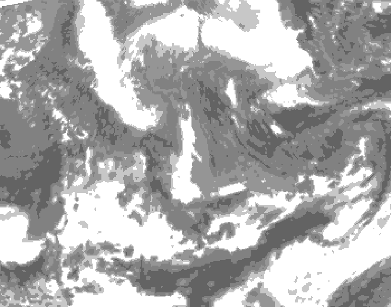 GDPS total cloud 240 hour forecast chart for Canada based on 2026/04/14 1200Z data