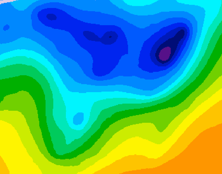GDPS 500 millibar geopotential height 060 hour forecast chart for Canada based on 2026/04/15 0000Z data