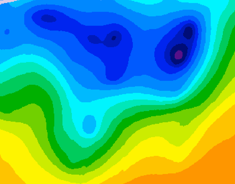 GDPS 500 millibar geopotential height 066 hour forecast chart for Canada based on 2026/04/15 0000Z data