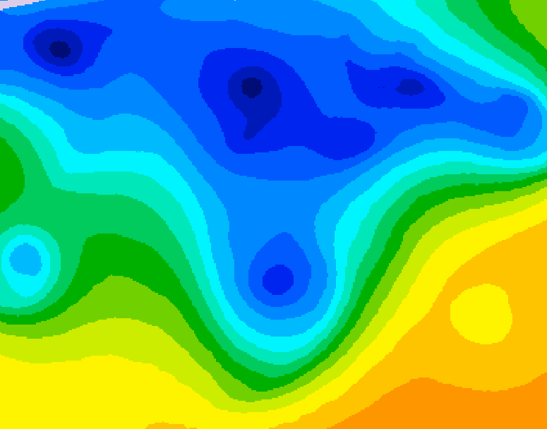 GDPS 500 millibar geopotential height 096 hour forecast chart for Canada based on 2026/04/15 0000Z data