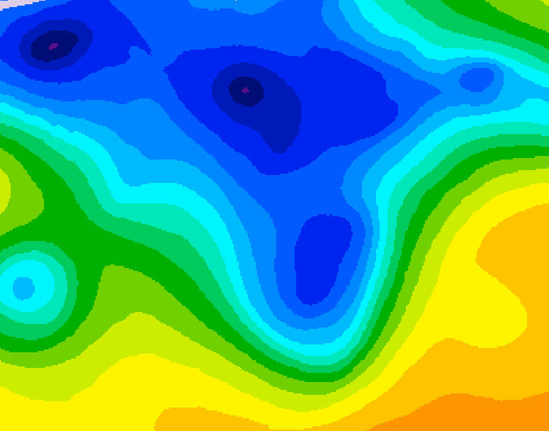 GDPS 500 millibar geopotential height 108 hour forecast chart for Canada based on 2026/04/15 0000Z data
