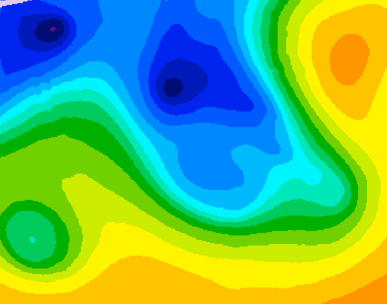 GDPS 500 millibar geopotential height 162 hour forecast chart for Canada based on 2026/04/15 0000Z data