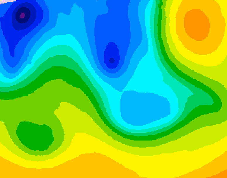 GDPS 500 millibar geopotential height 180 hour forecast chart for Canada based on 2026/04/15 0000Z data