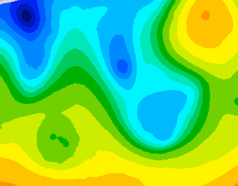GDPS 500 millibar geopotential height 198 hour forecast chart for Canada based on 2026/04/15 0000Z data