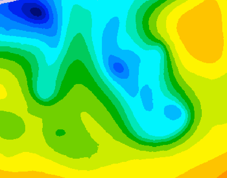 GDPS 500 millibar geopotential height 216 hour forecast chart for Canada based on 2026/04/15 0000Z data