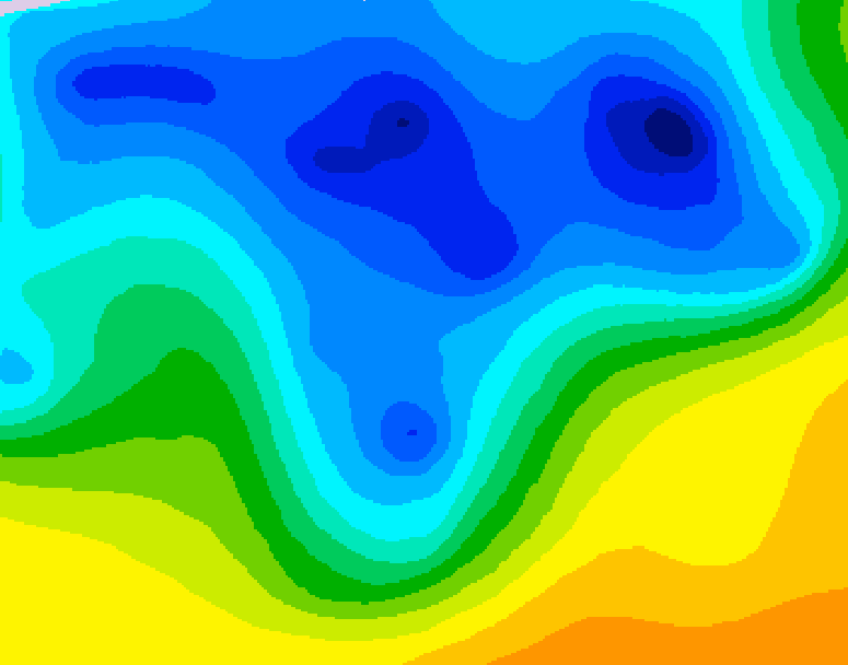 GDPS 500 millibar geopotential height 072 hour forecast chart for Canada based on 2026/04/15 1200Z data
