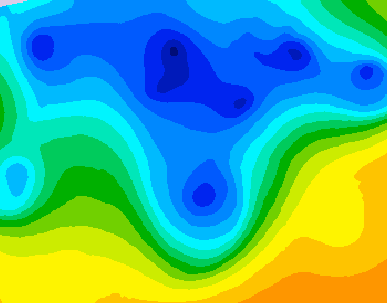 GDPS 500 millibar geopotential height 084 hour forecast chart for Canada based on 2026/04/15 1200Z data