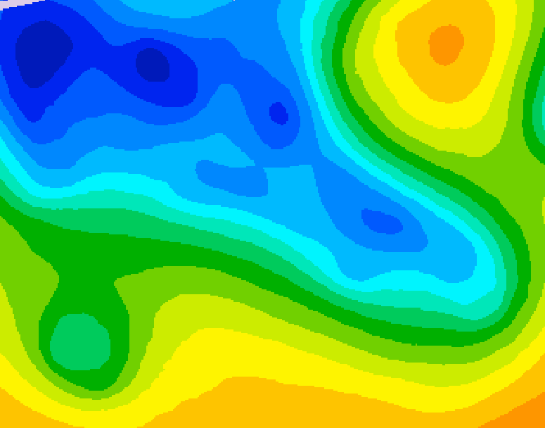 GDPS 500 millibar geopotential height 150 hour forecast chart for Canada based on 2026/04/15 1200Z data