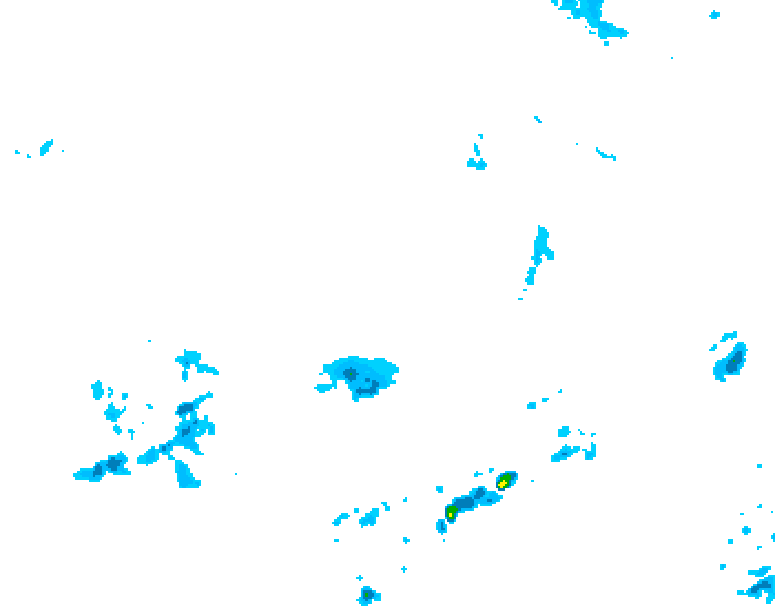 GDPS precipitation 018 hour forecast chart for Canada based on 2026/04/15 0000Z data