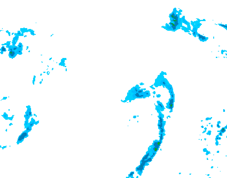 GDPS precipitation 102 hour forecast chart for Canada based on 2026/04/15 0000Z data