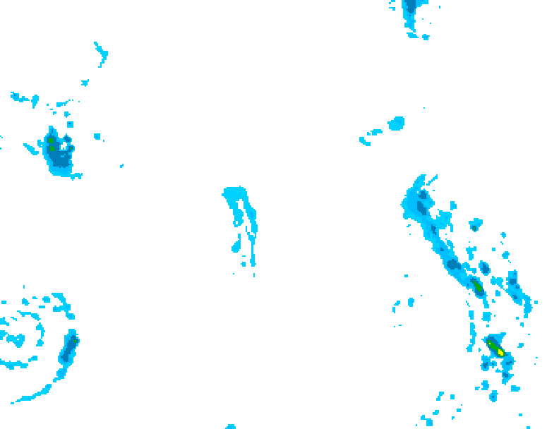 GDPS precipitation 132 hour forecast chart for Canada based on 2026/04/15 0000Z data