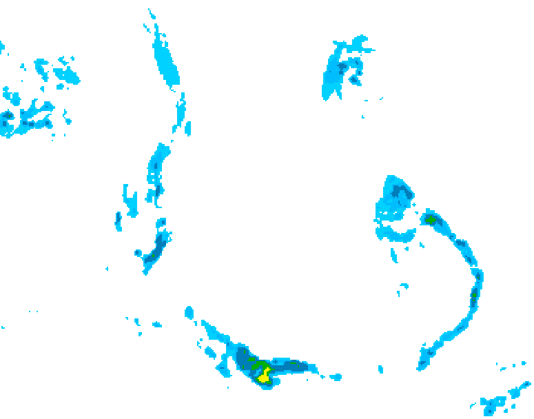 GDPS precipitation 222 hour forecast chart for Canada based on 2026/04/15 0000Z data
