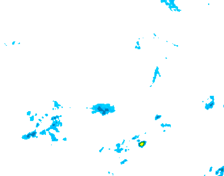 GDPS precipitation 006 hour forecast chart for Canada based on 2026/04/15 1200Z data