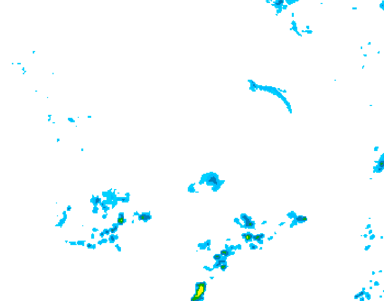GDPS precipitation 018 hour forecast chart for Canada based on 2026/04/15 1200Z data