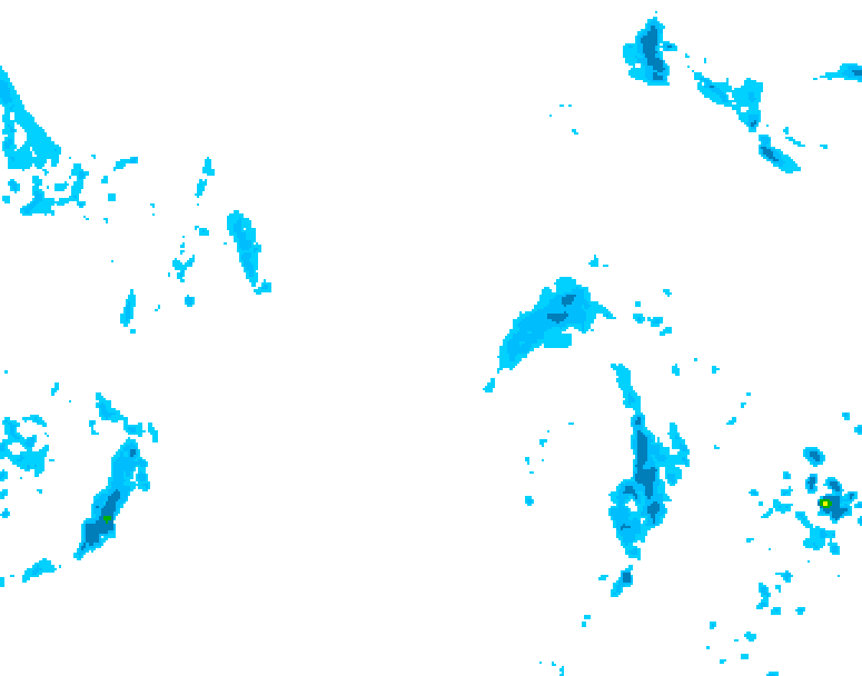 GDPS precipitation 096 hour forecast chart for Canada based on 2026/04/15 1200Z data