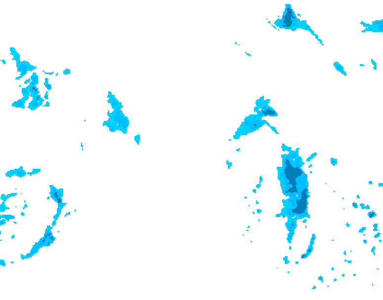 GDPS precipitation 102 hour forecast chart for Canada based on 2026/04/15 1200Z data
