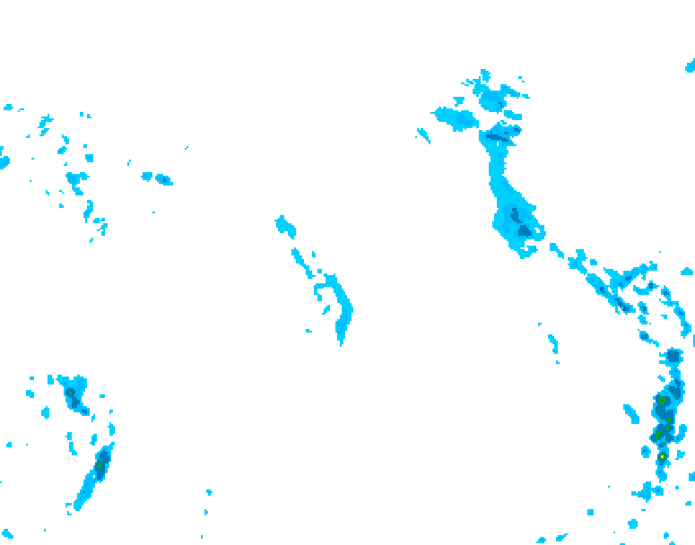 GDPS precipitation 126 hour forecast chart for Canada based on 2026/04/15 1200Z data