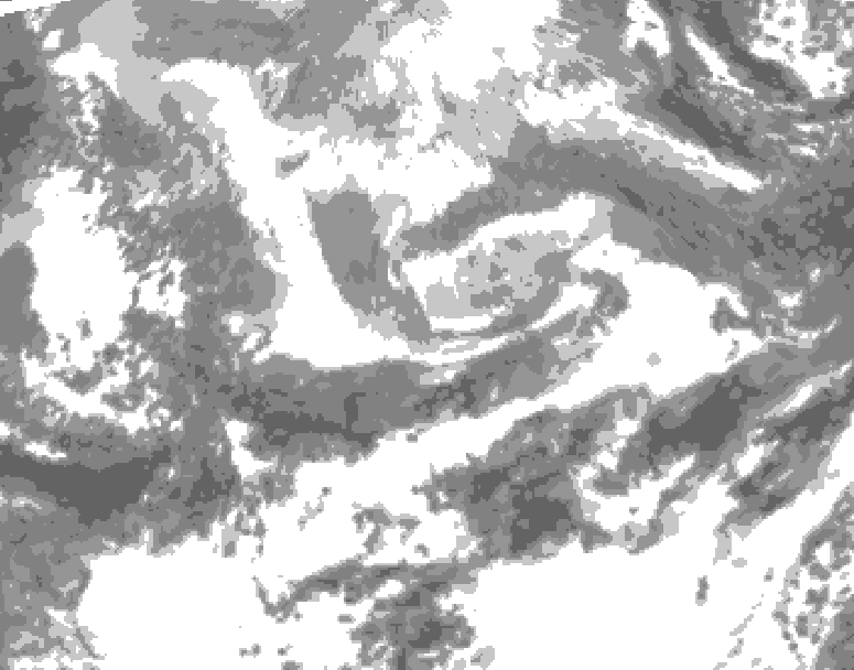 GDPS total cloud 006 hour forecast chart for Canada based on 2026/04/15 0000Z data