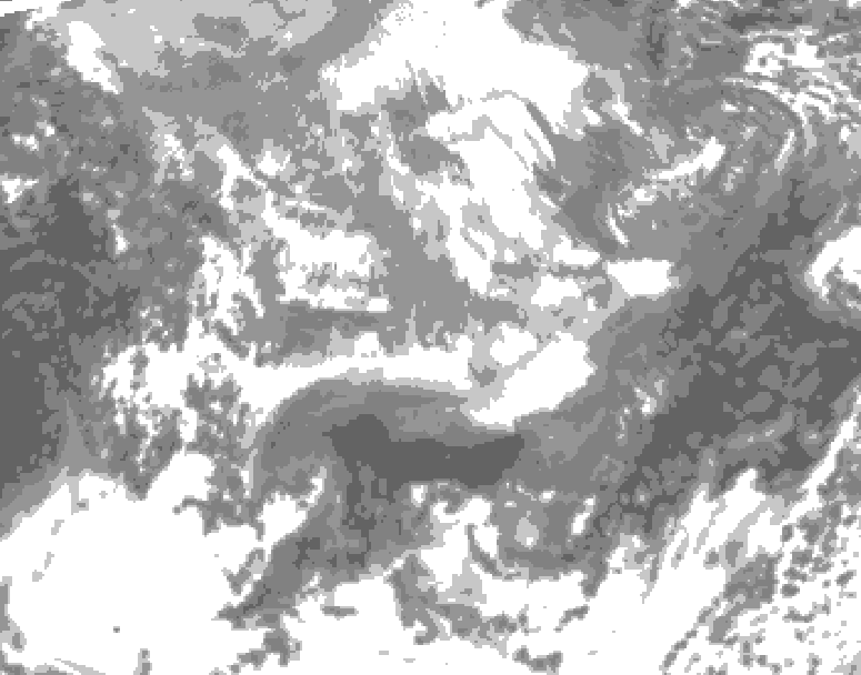 GDPS total cloud 060 hour forecast chart for Canada based on 2026/04/15 0000Z data