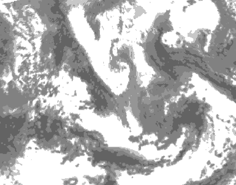GDPS total cloud 204 hour forecast chart for Canada based on 2026/04/15 0000Z data