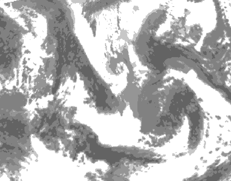 GDPS total cloud 210 hour forecast chart for Canada based on 2026/04/15 0000Z data